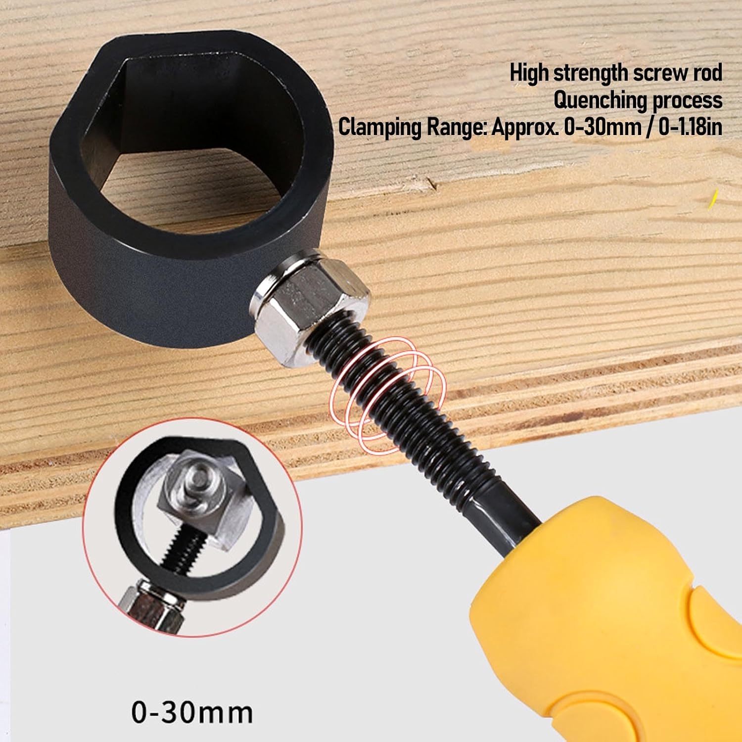 Vvikizy Metal Punch Stamp Holder, High Carbon Steel Forged with Ergonomic Non Slip Handle for Marking Die Auxiliary Pliers, Security Tools