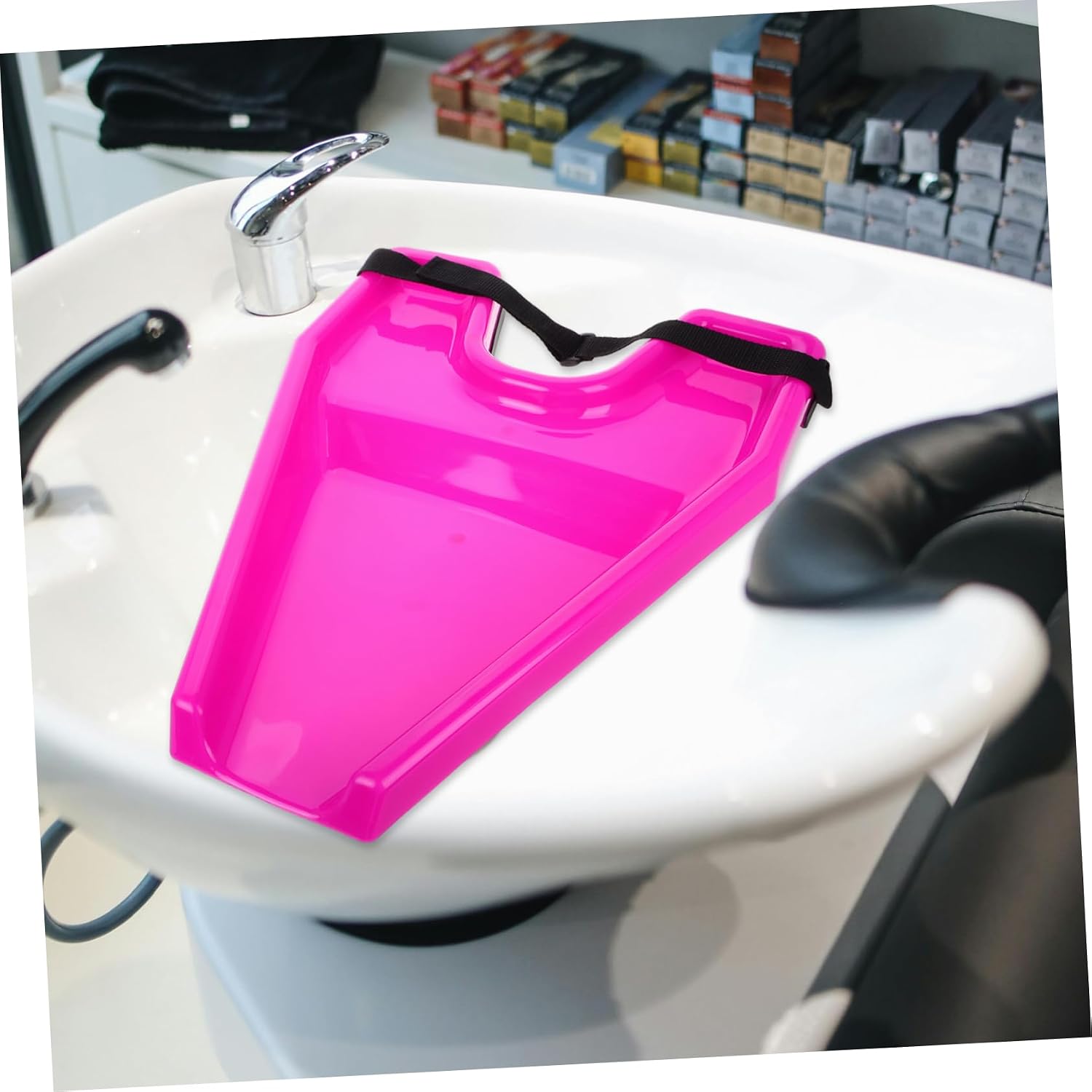 NOLITOY Salon Shampoo Tray for Efficient Hair Washing No Hair Rinse Board for Home Use Ergonomic Design Plastic