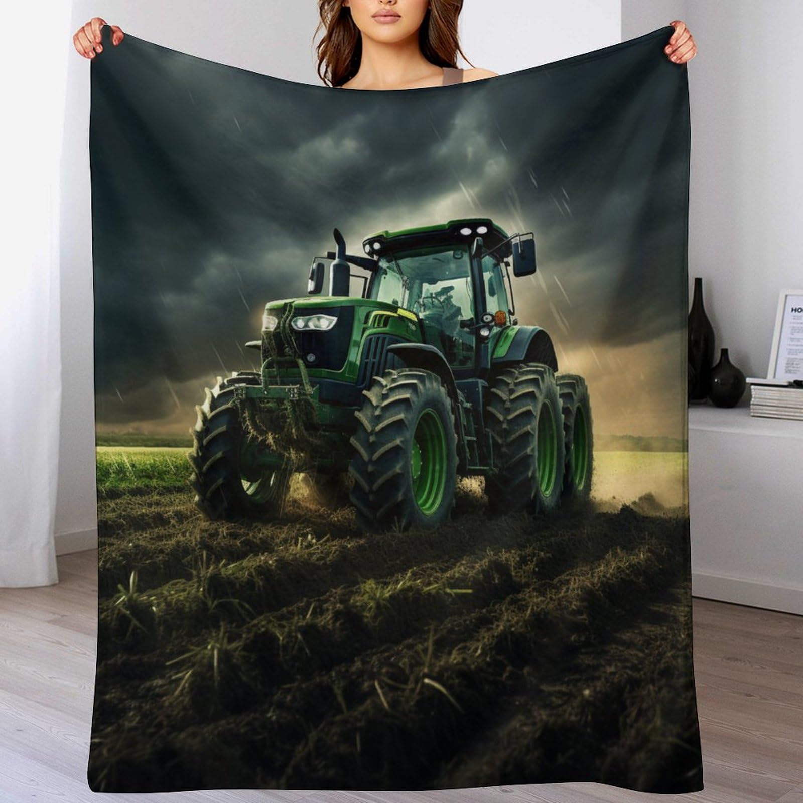 Couverture tracteur polaire jeté de canapé toutes saisons