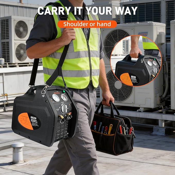 Máquina de Recuperación de Refrigerante 3/4 HP, Autolimpiante, 558 PSI miniatura 5