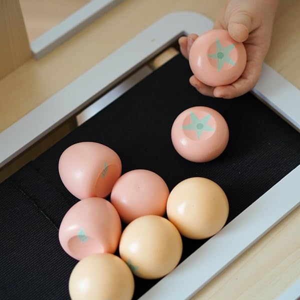 Mamabrum Wooden Stall Educational Game for Kids with Accessories - Creative Game from 3 Years - 2