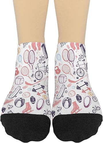 Miniatura 2 de devor No Show Socks for Women Athletic Sock for Girl Ankle Socks Fashion Sport Mid Crew Socks for Women