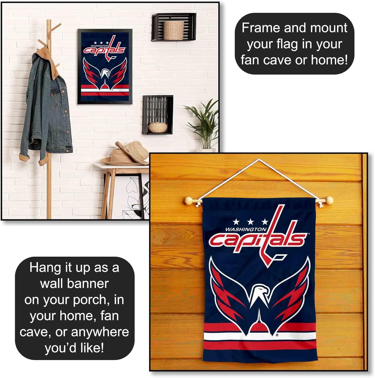 Washington Capitals Double Sided Garden Flag - Image 5