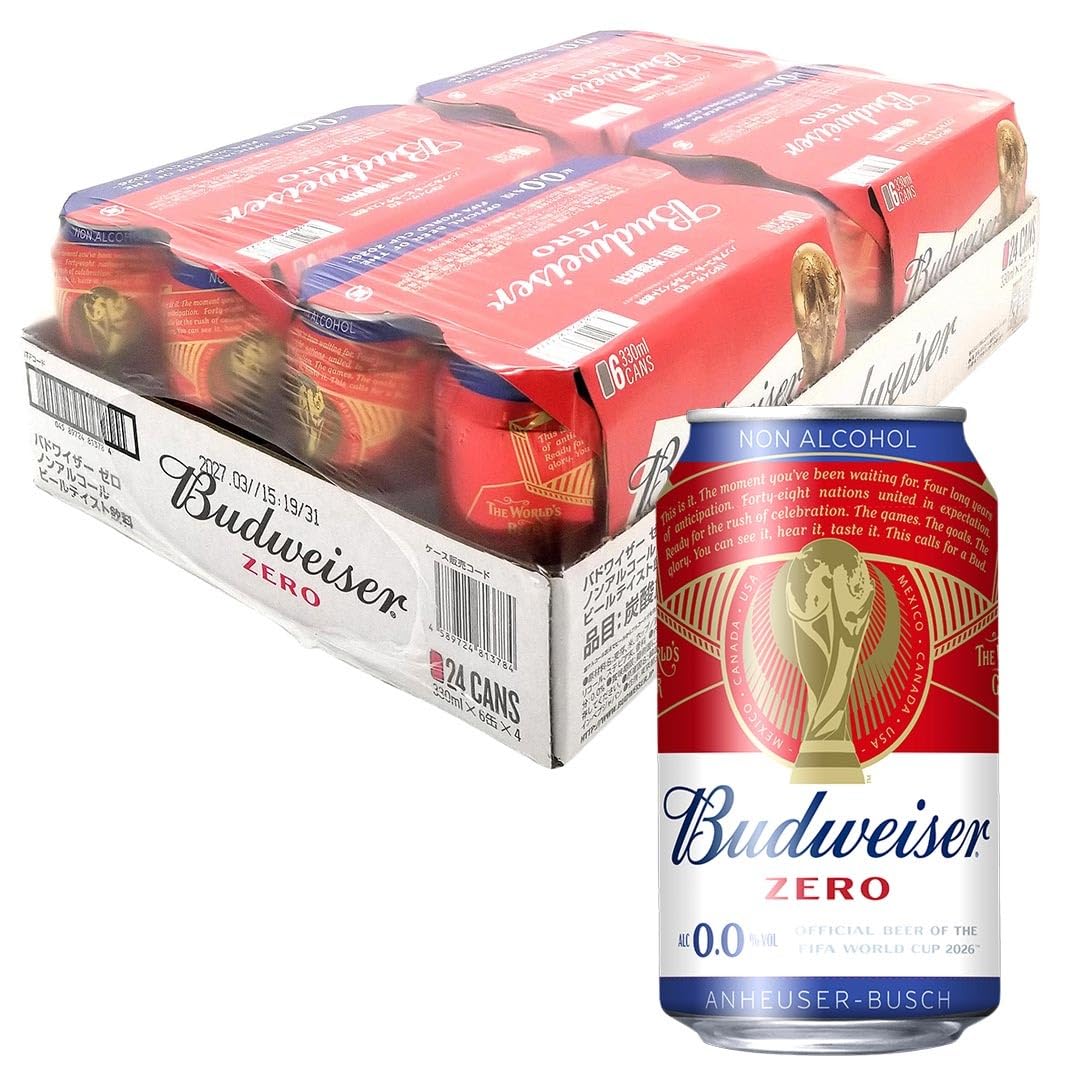 Amazon.co.jp: バドワイザー ゼロ 330ml×24缶 ノンアルコールビール