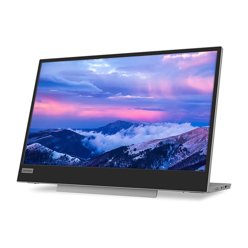 Immagine del prodotto Lenovo L15 Monitor Portatile, Display 15.6'' FullHD IPS, 1920x1080, 60 Hz, 6 ms, Input 2xUSB-C, Cavo USB-C a USB-C, Regolabile in inclinazione, Grigio