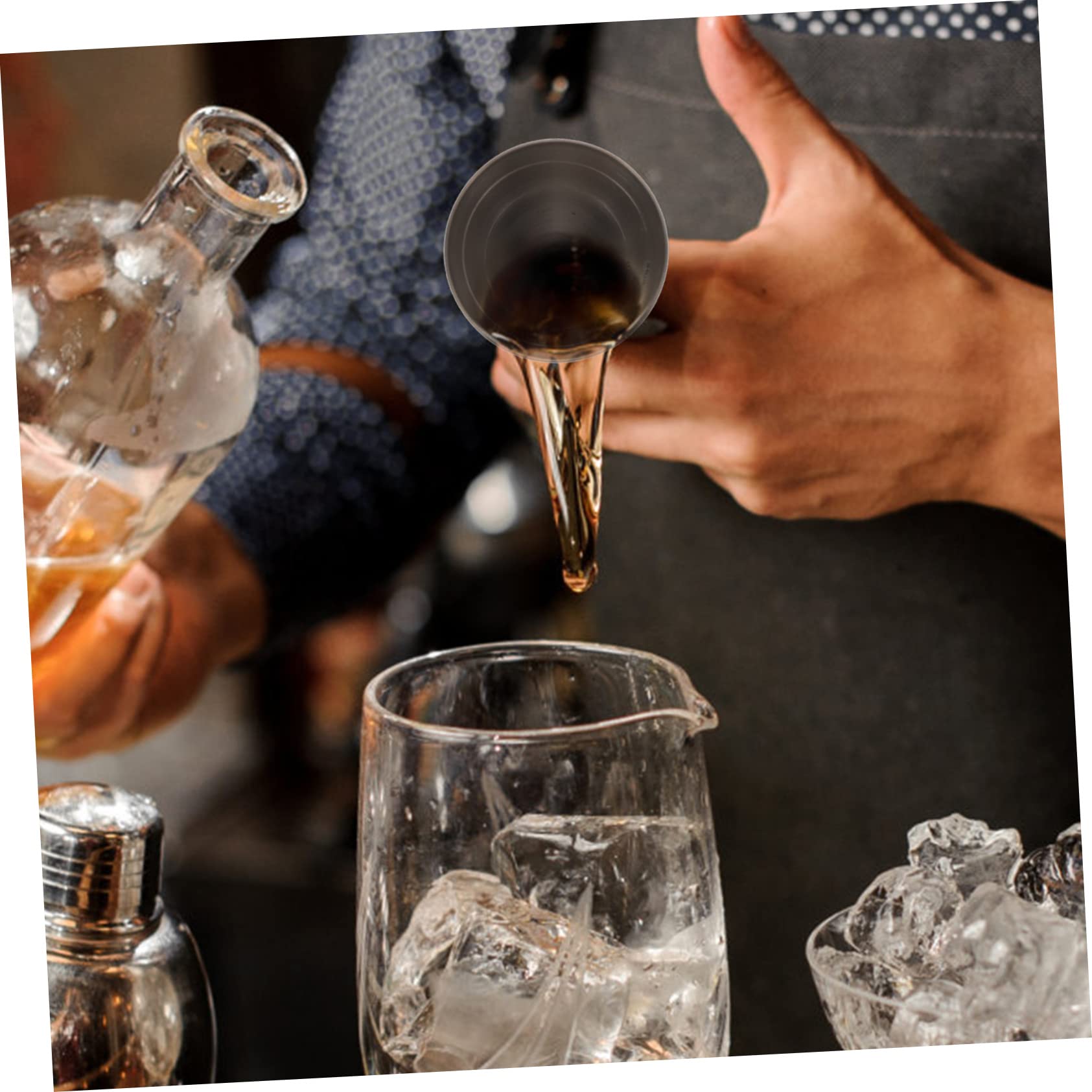 MAGICLULU 3pièces Jigger à Cocktail Acier Inoxydable Doseur De Outil De Mesure Élégant pour Bar Et Maison Pratique Et Décoratif