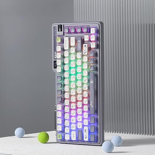 Miniatura 9 de Teclado mecánico K75 PRO RGB 75% de junta inalámbrica, triple modo BT 5.02.4GUSB-C 82 teclas teclado para juegos intercambiable en caliente con