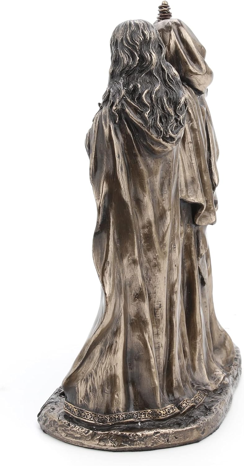 The Three Fates of Destiny Cold Cast Resin Antique Bronze Finish Greek Statue