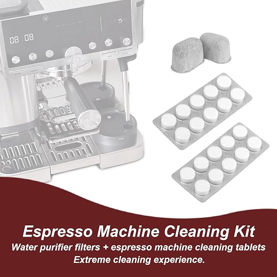 2pcs Espresso Water Filters & 20pcs Cleaning Tablets for Ninja Luxe Cafe
