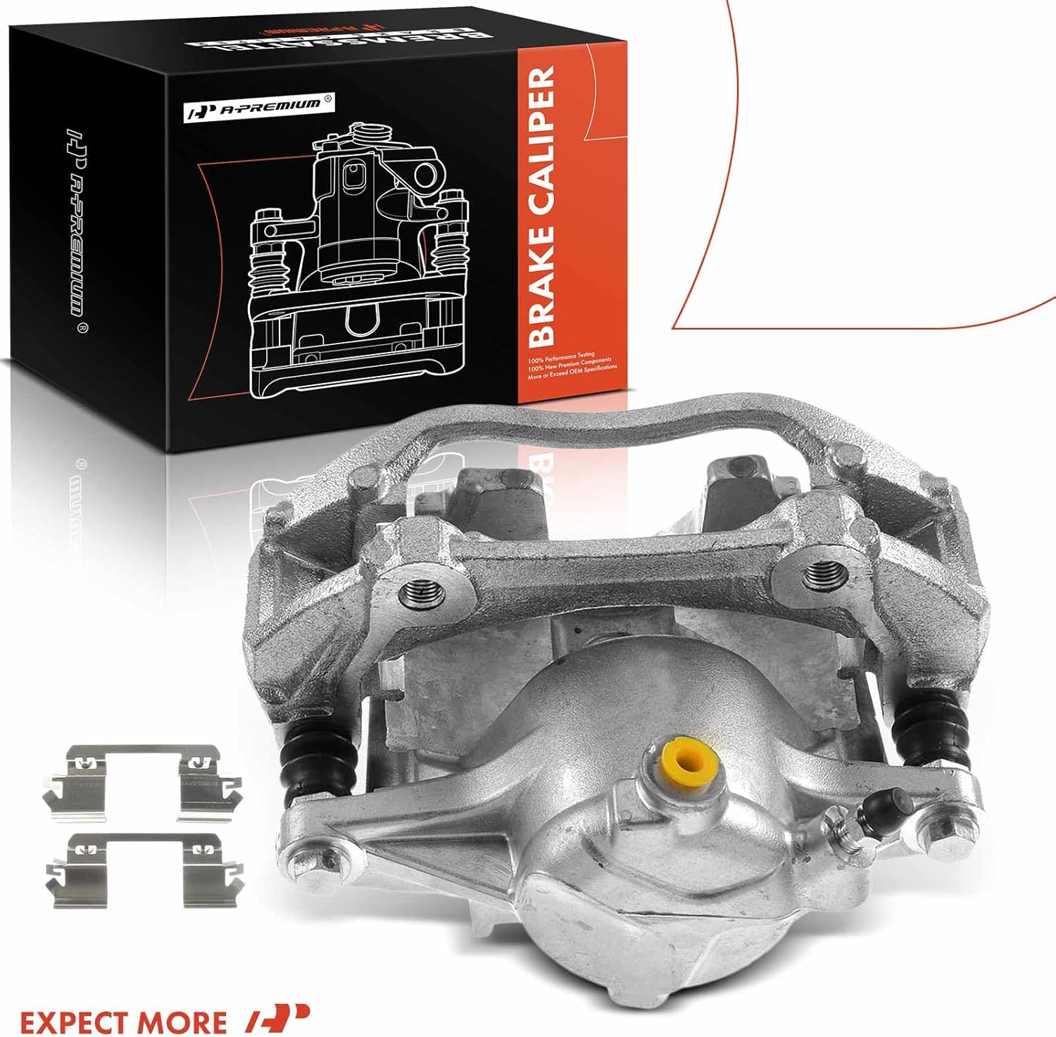 A-Premium Disc Brake Caliper Assembly with Bracket Compatible with Select Mercedes-Benz Models - E320 2003-2009, E350 2007-2009, V6 3.0L, 3.2L, 3.5L - Front Right Passenger Side
