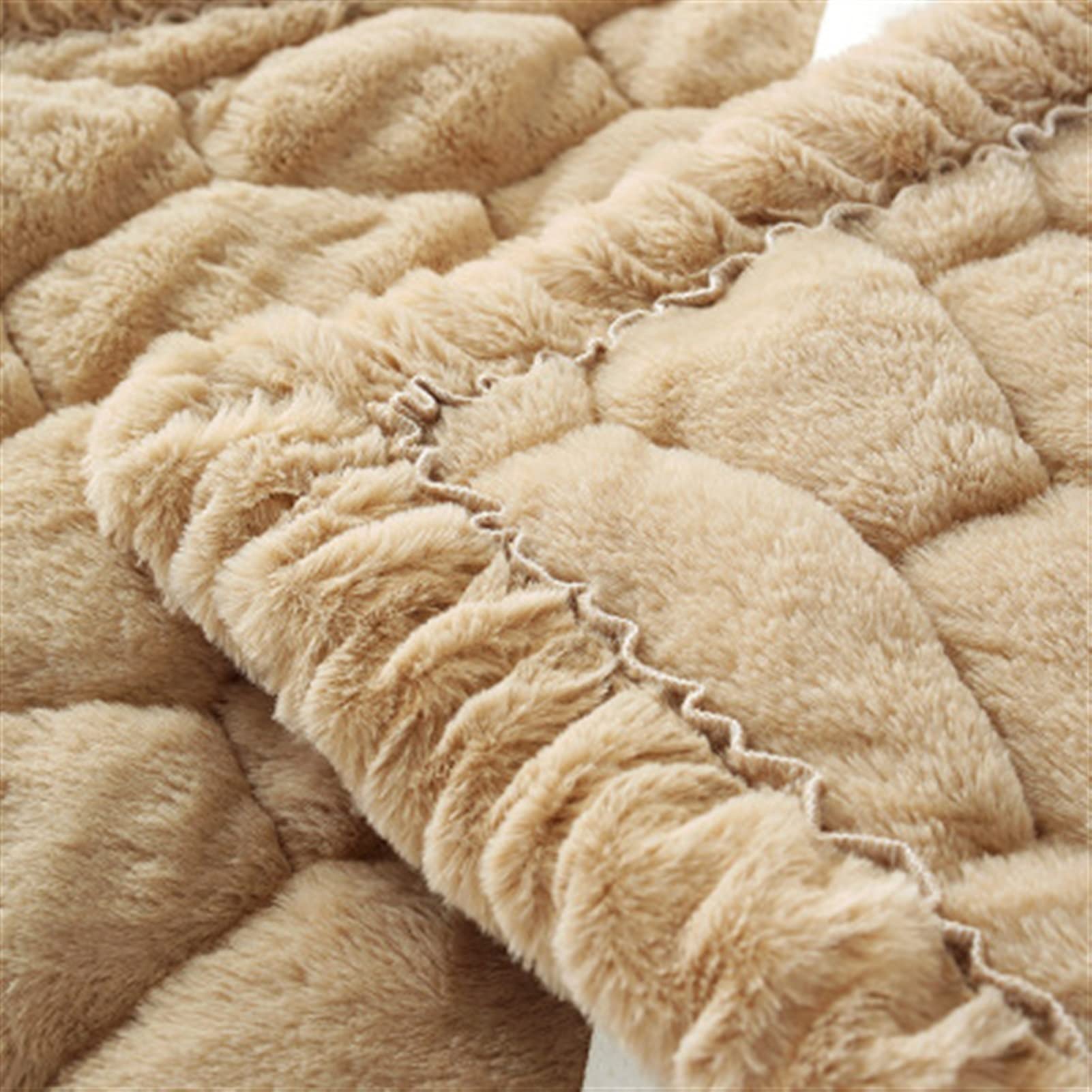 Couvre-canapé protecteur épaississant en longue peluche hiver