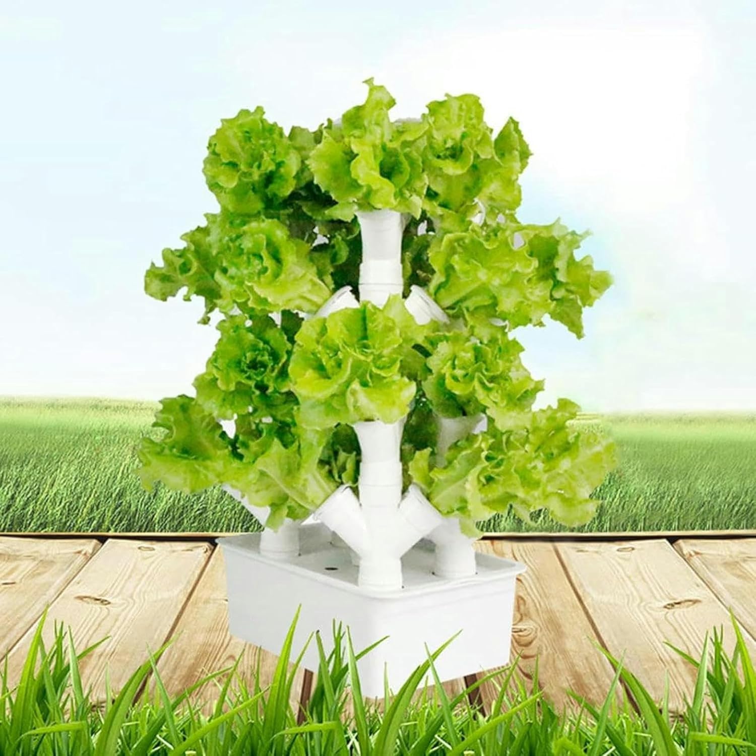 Irrigazione Automatica di Coltivazione da Giardino, Torre Verticale Adatta for Giardini di Erbe fresche, Torre di Coltivazione di Frutta e Verdura, Regalo / 1 Pezzo(3 Columns)