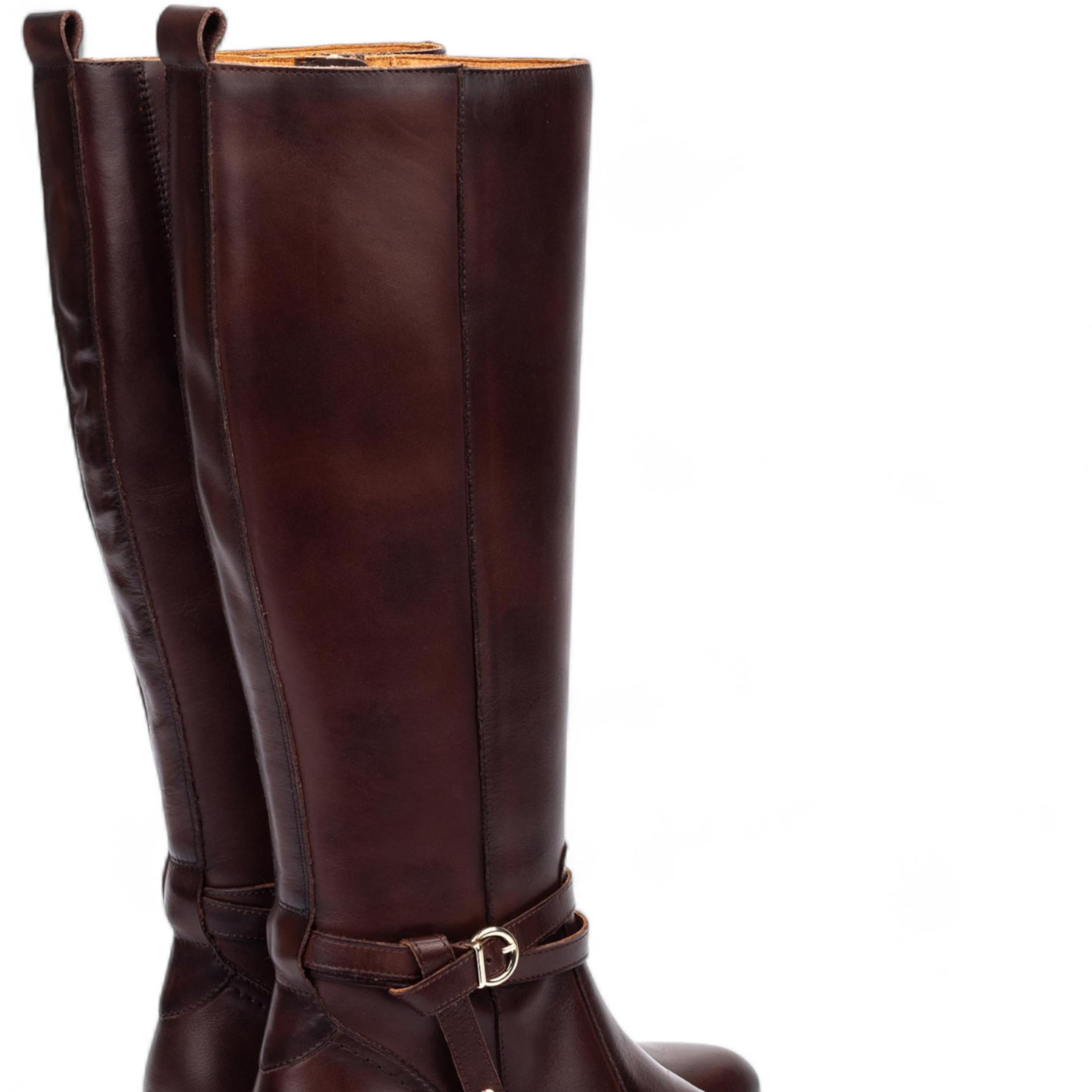 Infinity Damen Klassiker Kniehoch Leder Stiefel - Daroca