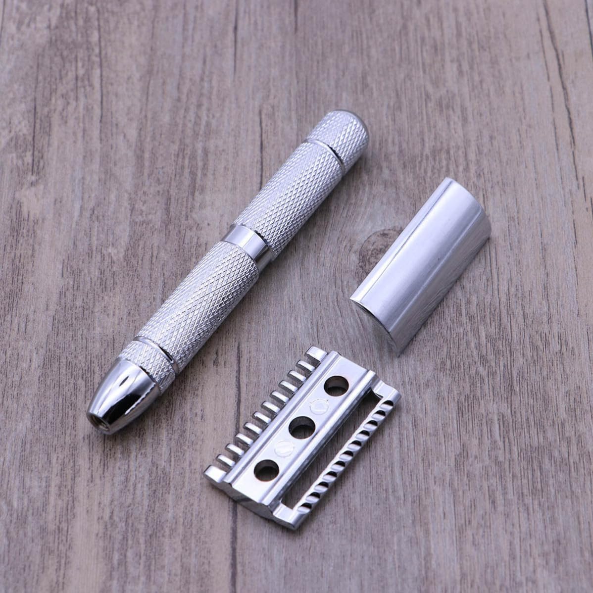 Stainless Steel Double Safety Razor for Men, Close Shaving