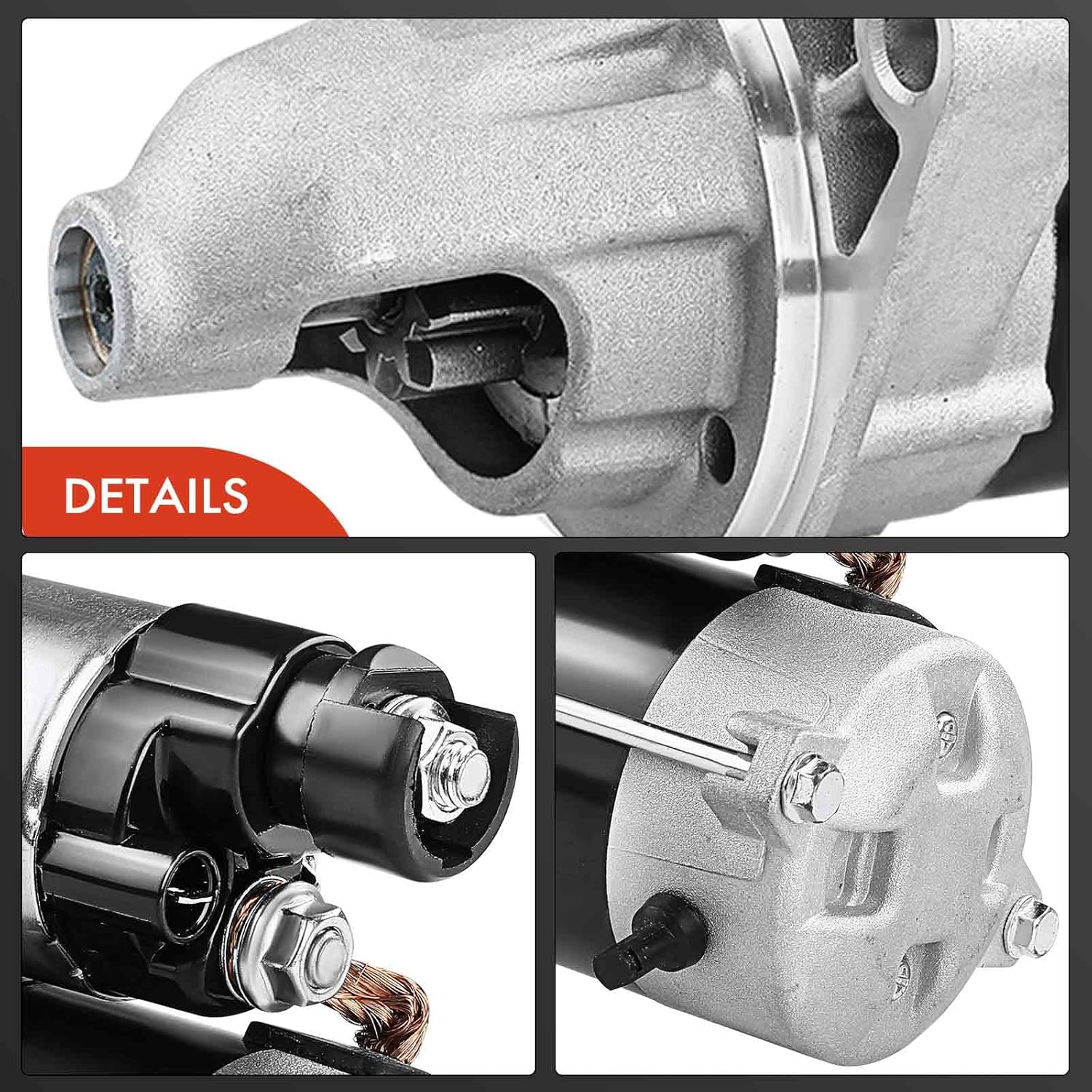 A-Premium Starter Motor Compatible with Honda CRV 1997 1998 1999, L4 2.0L, 12V 1.0KW 9 Teeth Clockwise, Replace# 31200P3FA51, 31200P3FA511, 31200P3FA51RM