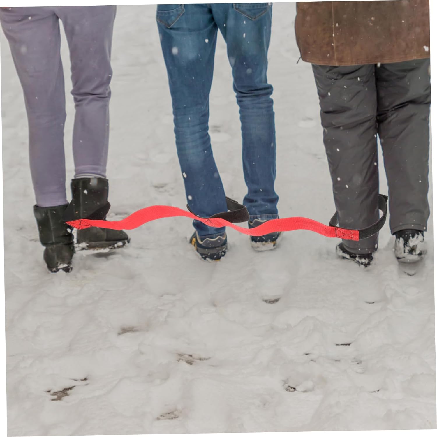 Mikikit Tram Giant Footsteps Portable Team Game Development Training Equipment and Props Ankle Straps Obstacle