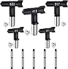 Airless Nozzle with Tip Seal Reversible Spray Tips Nozzle Tips for Airless Paint Sprayers for Airless Paint Spray Systems (Model: 623/415/517/313/211)