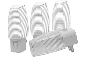 DEWENWILS Plug in Night Light with On Off Switch, Warm White