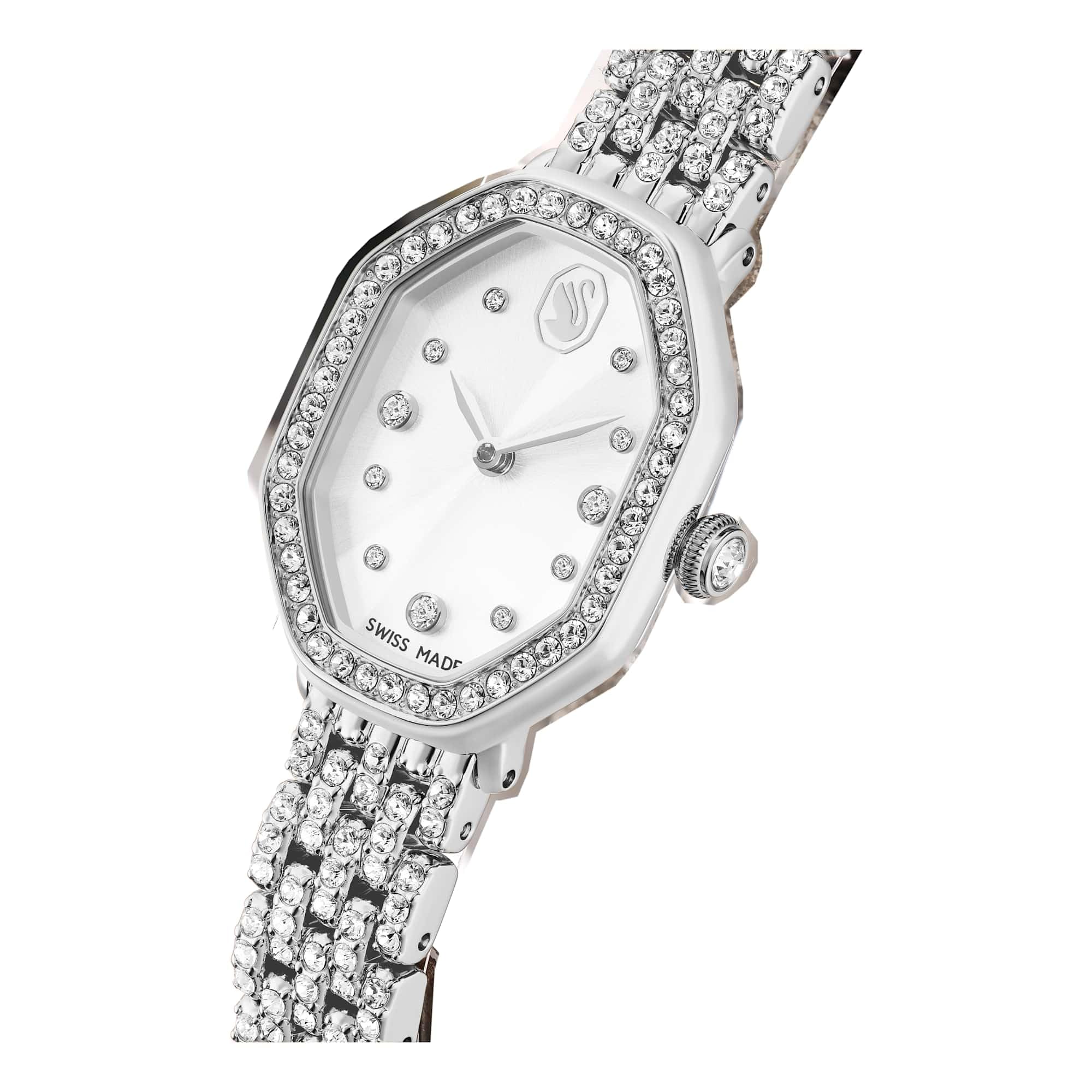 Swarovski Dextera Kollektion Octagon Uhr, Swiss Made, Metal Pracelet
