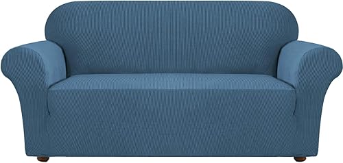 Turquoize - Funda elástica para sofá de 1 pieza, de tela jacquard y parte inferior elástica, protector de muebles contra mascotas