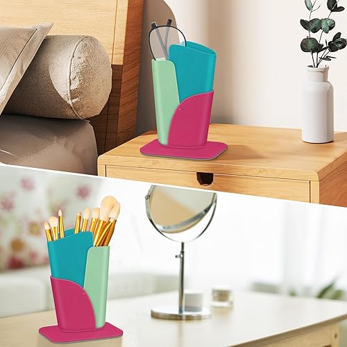 Vista 34 de Fintie Soporte para lentes: funda de cuero vegano antiarañazos para escritorio o mesita de noche, Marrón oscuro