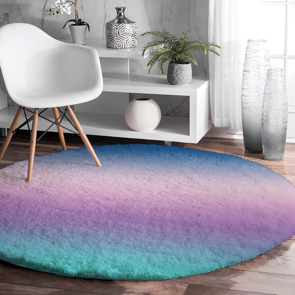 Image of Ombre purple shag