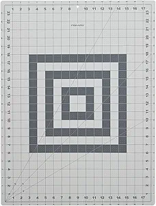 Fiskars Self Healing Cutting Mat for Crafts and Sewing - 18" x 24" Rotary Fabric Cutting Craft Mat with Ruler Grid - Craft Supplies - Gray