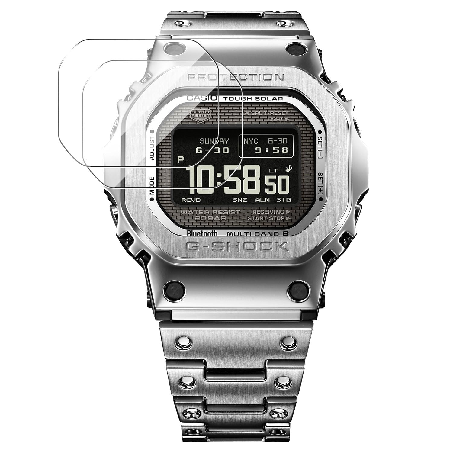 Amazon.co.jp: 【2枚】CASIO 腕時計 G-Shock GMW-BZ5000 保護フィルム