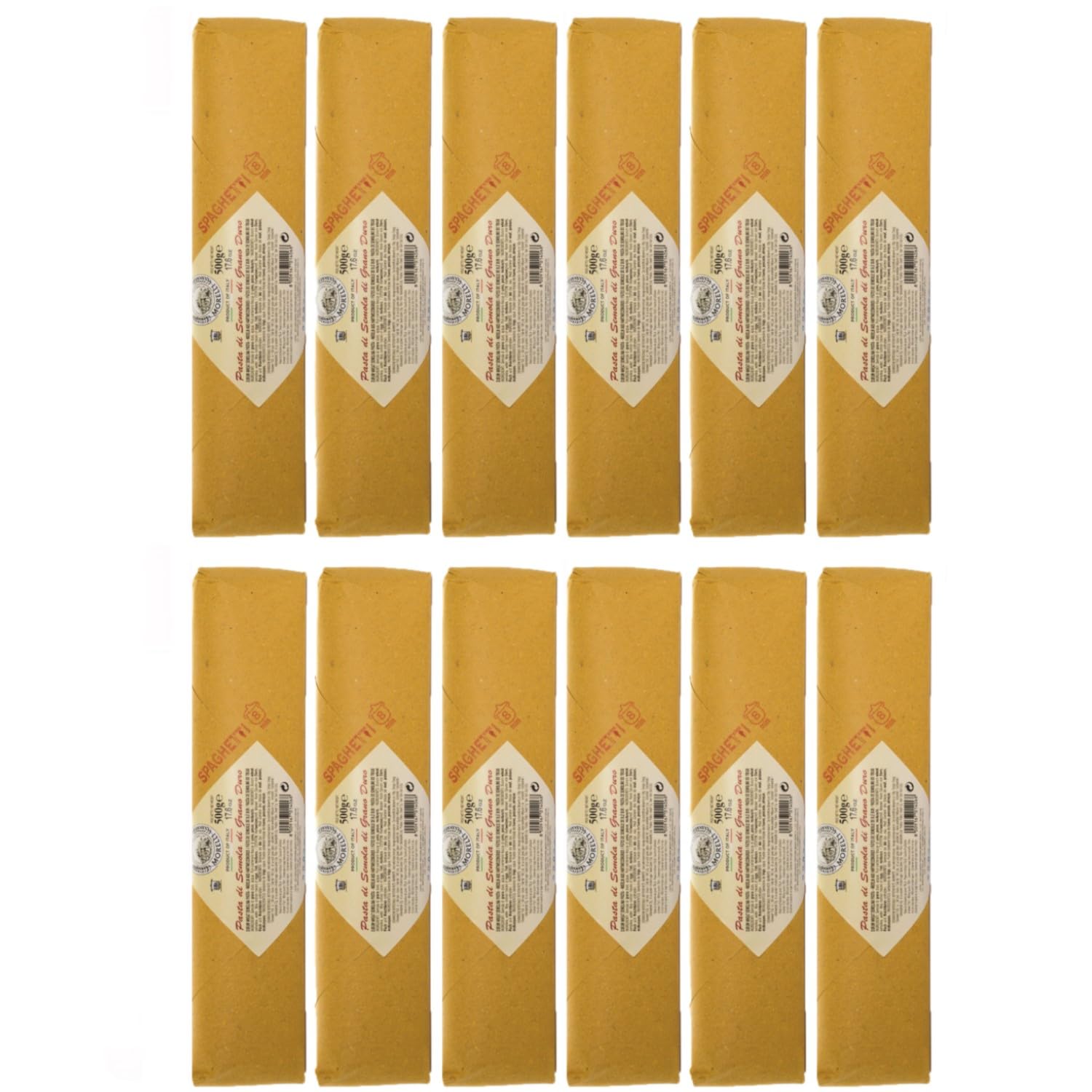 Morelli Spaghetti Pasta Nudeln Italien inkl. FeinWert E-Book (12 x 500 g)