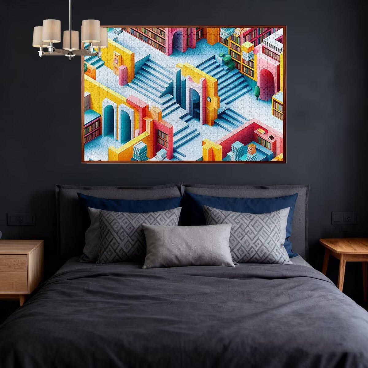 Puzzle 5000 sztuk dla dorosłych nowoczesne puzzle dla dorosłych abstrakcyjne puzzle zabawki edukacyjne oryginalne prezenty dla kobiet, puzzle kreatywna rozrywka, dekoracja domu 156 x 105 cm H-35
