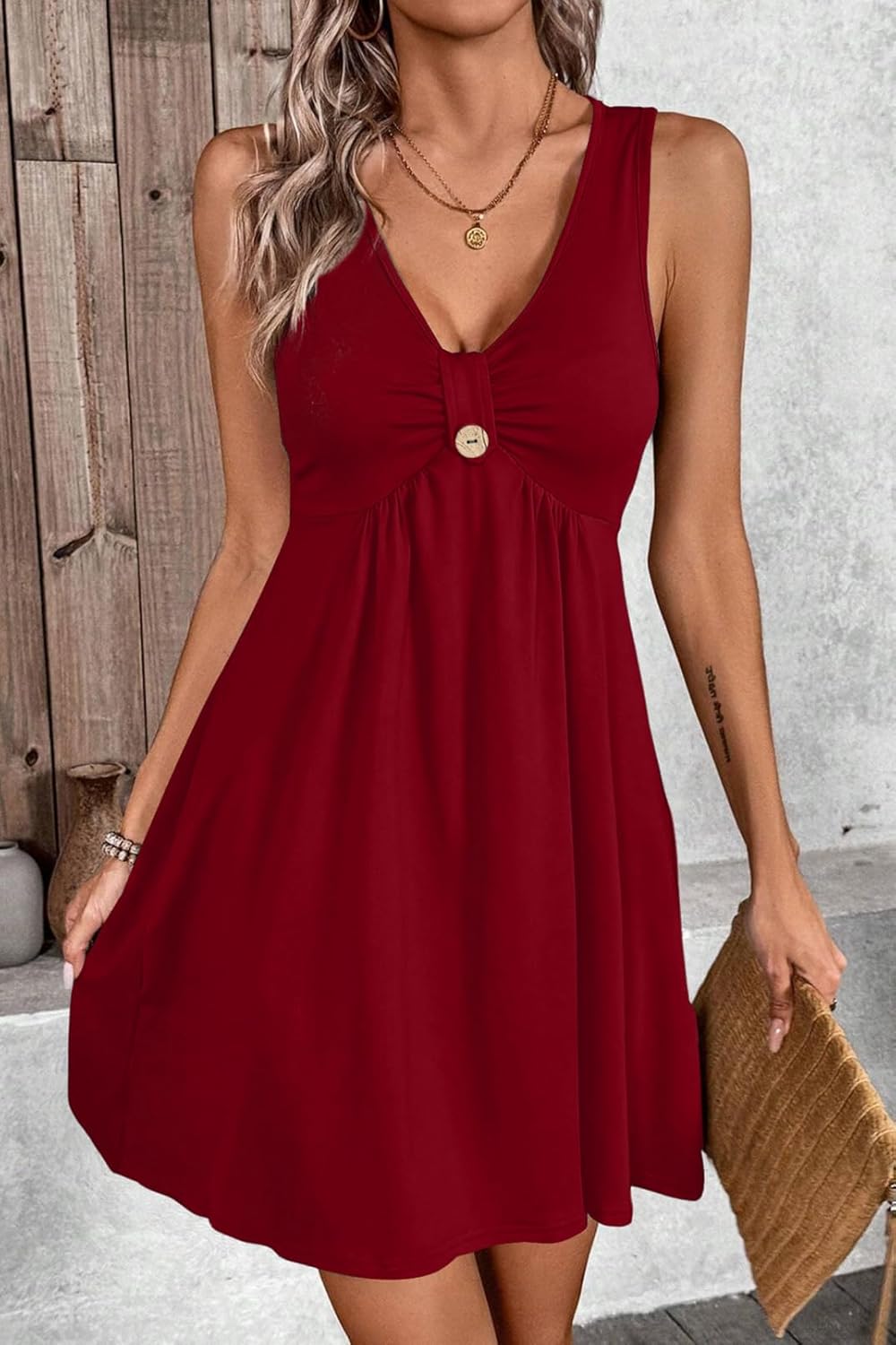 Acelitt Womens Casual Summer Sleeveless Dress, S-XXL - Image 3