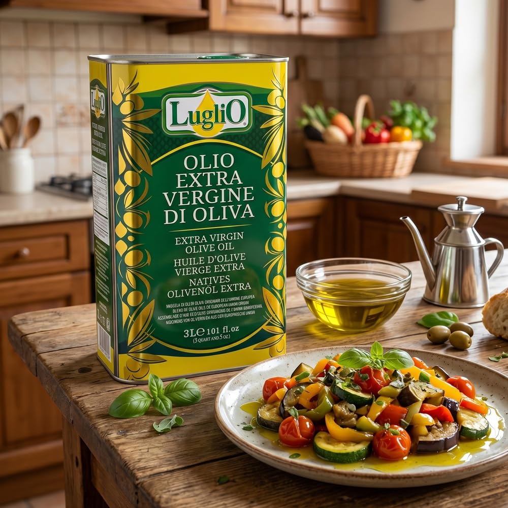 Olio Luglio - Huile d'Olive Extra Vierge (3 Litre) | Bidon de 3 Litres