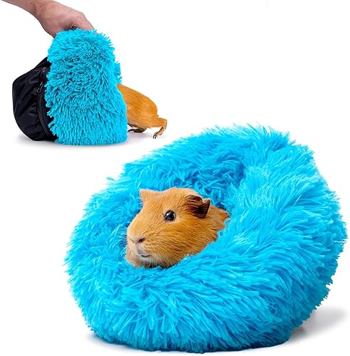 Vista 15 de Paw Inspired Furr-O - Cama para mascotas con cremallera de elastano y parte inferior de forro polar para conejillos de indias y otros animales
