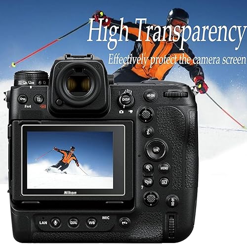 Miniatura 2 de PCTC Protector de pantalla para cámara Nikon Z9 Z8 Z 8 Z 9 + pantalla superior 2+2 paquetes, protector de pantalla de vidrio templado 0.012 in