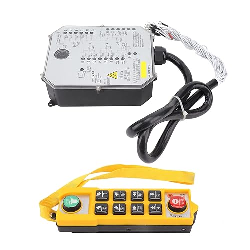 Control remoto de grúa, indicador LED, botón de polipasto, terminal en forma de U, cable de cobre impermeable (24 V)