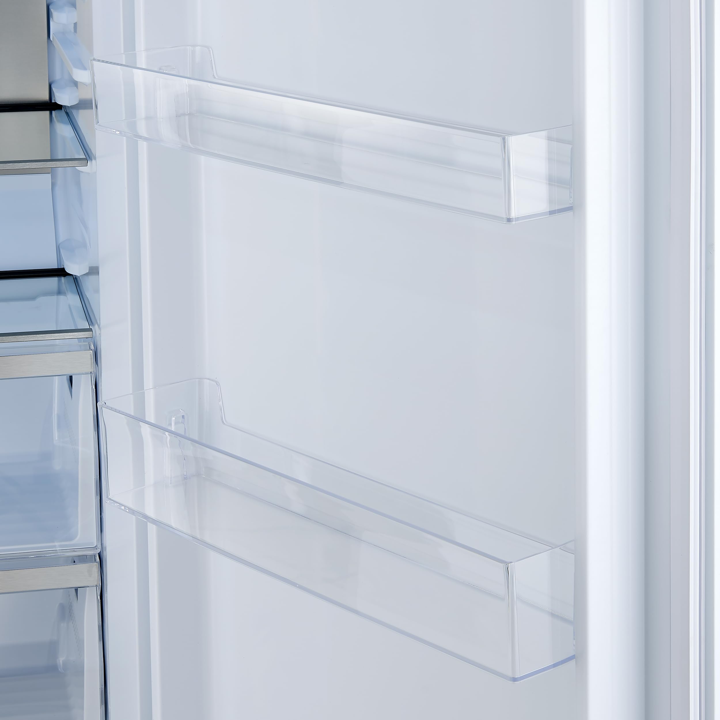 Forno Maderno 28-Inch Built-In Convertible Refrigerator Freezer, 13.6 Cu. Ft. Capacity With Antique Brass Handle, Right Swing Door, Decorative Trim Grill Extends To 32-Inch Width - White on Fridge.com - View 6