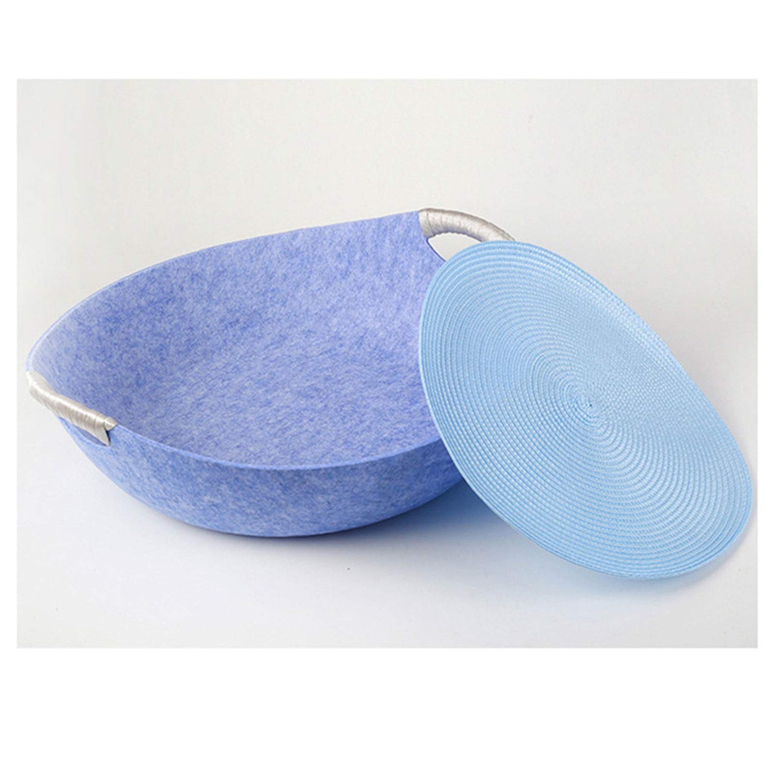 TOMYEUS Colchoneta Perro Cama de Gato de Fieltro Pequeños Cachorros de Mascotas de Verano, Gato pequeño, Tumbona portátil, el Color de la Estera es Aleatorio Cama Perro