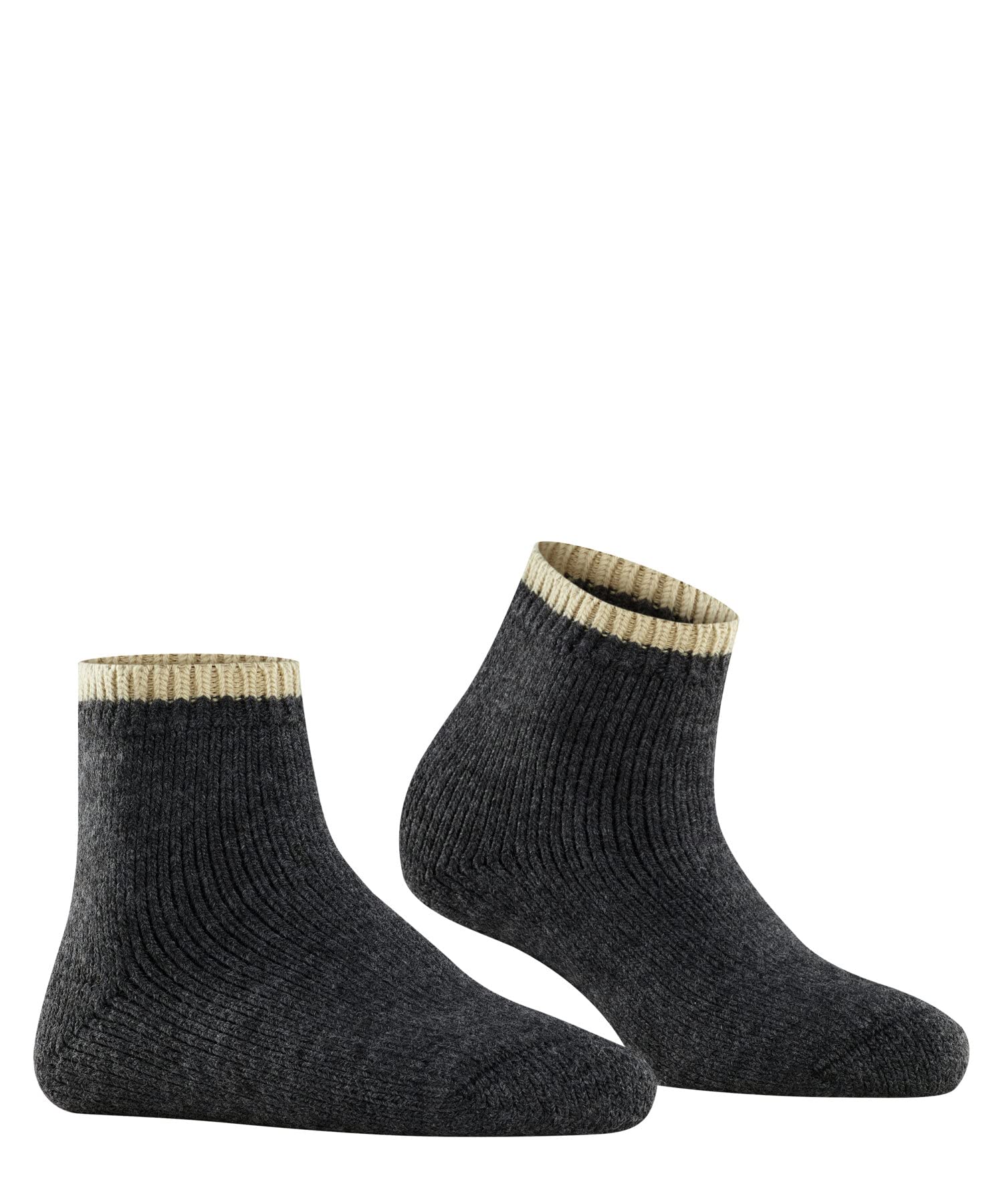 FALKE Kobiety Skarpety Cosy Plush W Sso Wełna Alpaki z wzorem 1 Para, Szary Anthracite Melange 3081, 39-42
