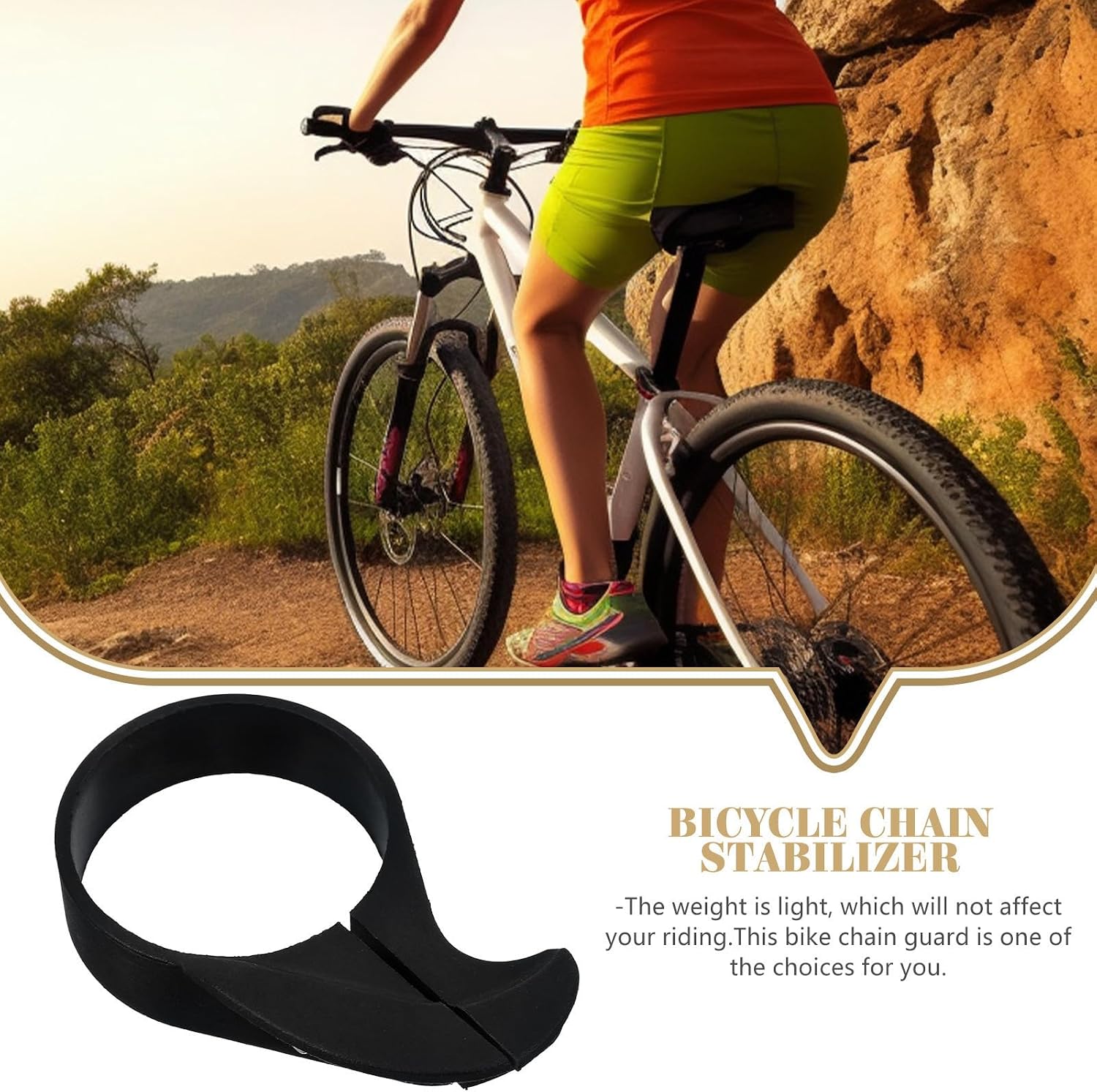 Bike Chain Guard Bicycle Chain Protector with No Burrs Outdoor Use for Mountain and Folding Bikes
