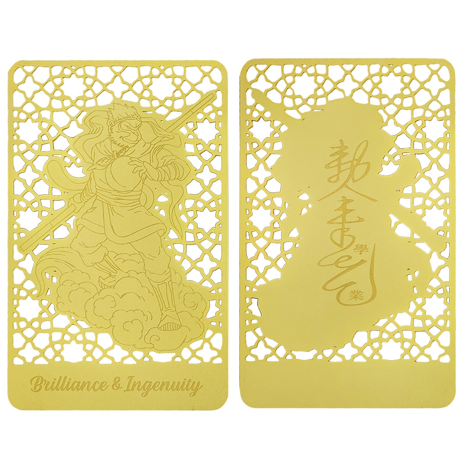 2025 Fengshui Boosting Ingenuity & Cleverness Gold Card Qi Tian Da Sheng Xiang Yun Golden Card w5641, 8.5*5.5cm - Image 4