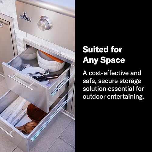 Miniatura 6 de Blaze - Combo de puerta de acceso de acero inoxidable de 32 pulgadas y cajón doble - BLZ-DDC-R-LTSC