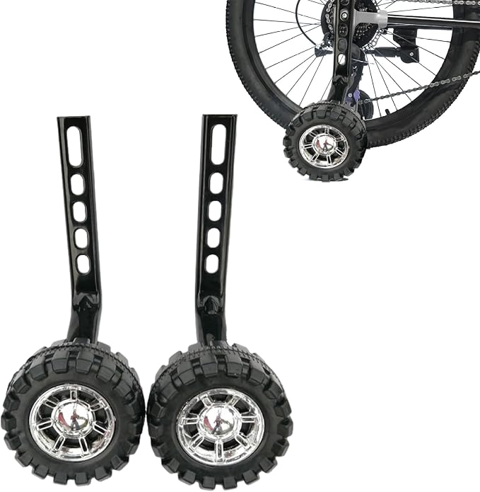 Ruedas de entrenamiento para bicicleta 1 par Negro miniatura 2