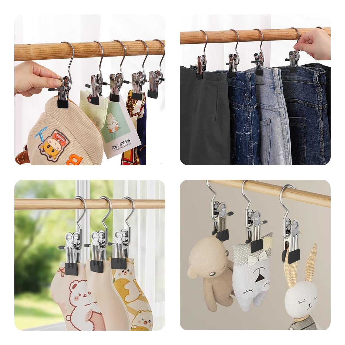 20 Pièces Crochet à Linge Portable Métal - Clips de Cintre à Linge en 20 Pièces Crochet à Linge Portable Métal - Clips de Cintre à Linge en