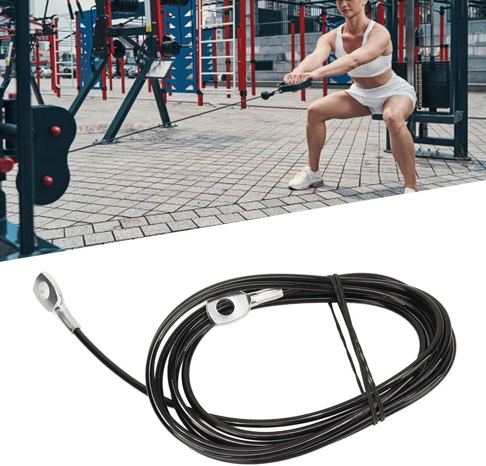 Cavo Per Attrezzi Fitness Taeku 6mm - Acciaio Con Rivestimento PU, Lunghezze 1.5/2/2.5m, Portata 250kg - Foto 2