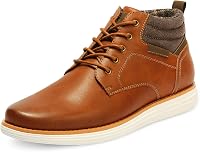 Bruno Marc Men's Mid-Top Chukka Sneaker Boots - Water-Resistant Vegan Leather Lace-Up Dress Shoes for All-Day Comfort