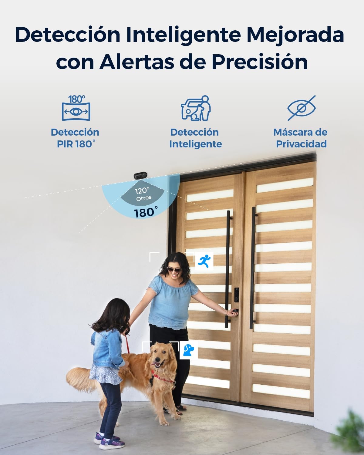 Reolink Argus 4 Pro, 4K Camara Vigilancia WiFi Exterior Solar, Visión Nocturna Verdadera en ColorX F1.0, Gran Angular de 180, 2,4/5GHz Wi-Fi 6, Sin Cuotas Mensuales por Almacenamiento Local