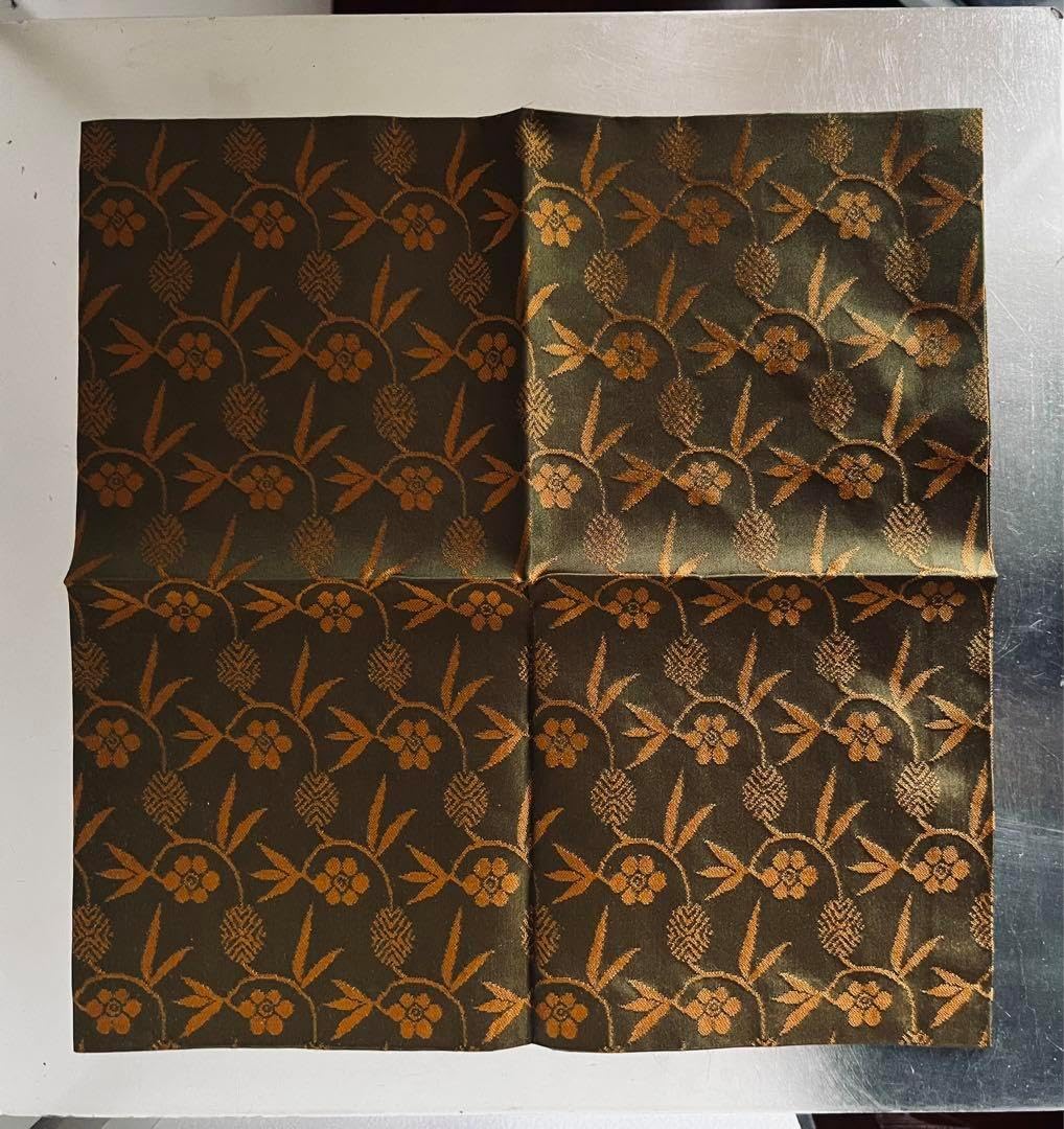 出し帛紗 笹蔓緞子 紫紅藍製 千家 茶道 茶会