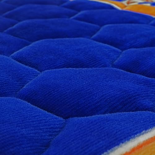 Miniatura 9 de Alfombra de oración musulmana islámica, muy gruesa, para hombres y mujeres, con cuentas de oración islámica, suave y lujosa (azul)