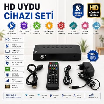 TÜrksat 4a Hazir YÜklÜ Sirali BÖcek Mİnİ Uydu Alicisi Hdmi
