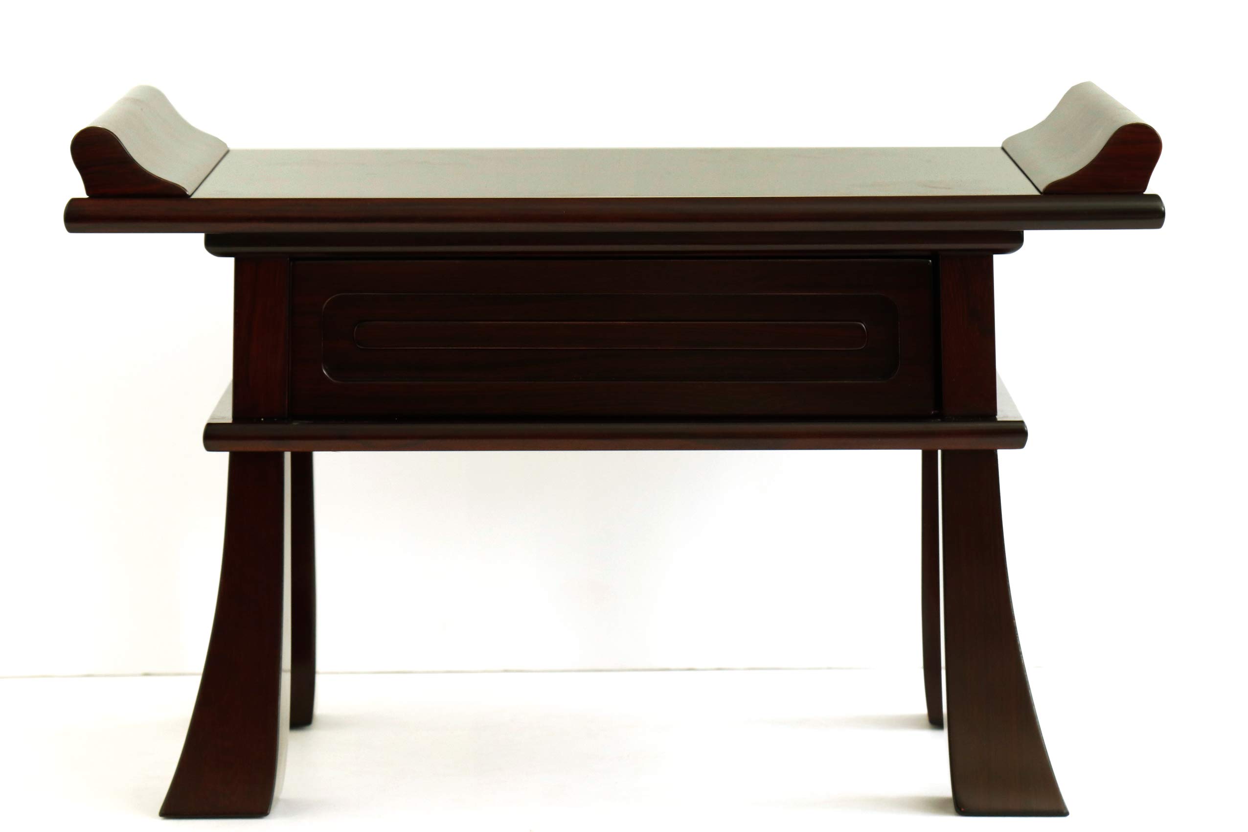 Amazon｜やまこう 経机 □ 唐木風 紫檀調 □ 便利な引出付 □ 供物台